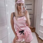 Шовковий комплект піжама 7в1